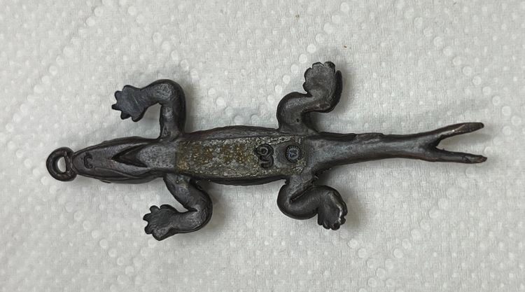 พญาจิ้งจกเรียกทรัพย์ รุ่น 7 เนื้อทองแดง หลวงปู่หลิว วัดไร่แตงทอง ปี 2537 รูปที่ 4