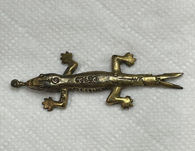 พญาจิ้งจกเรียกทรัพย์ รุ่น 6 เนื้อทองแดง หลวงปู่หลิว วัดไร่แตงทอง ปี 2536