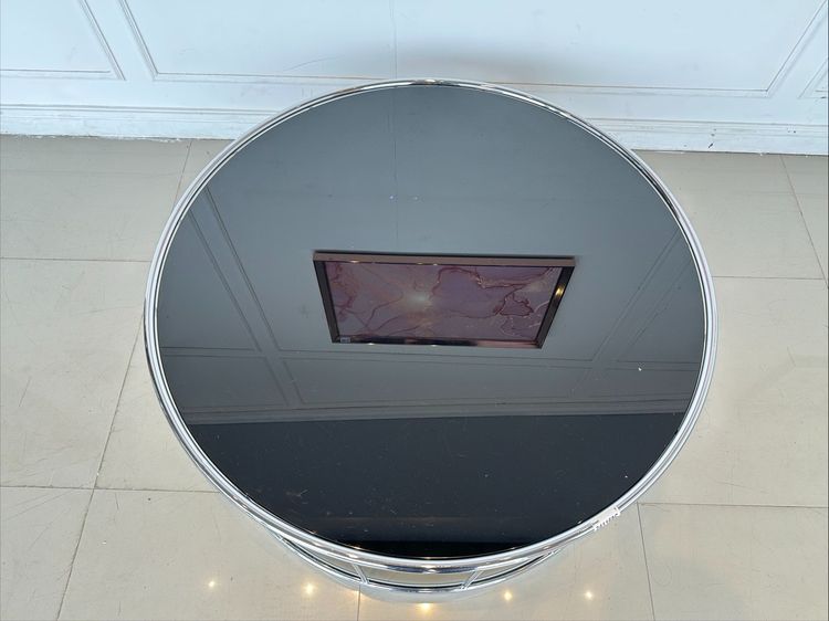 โต๊ะกลาง ท็อปกระจกทรงกลม ขาเหล็ก  รูปที่ 4