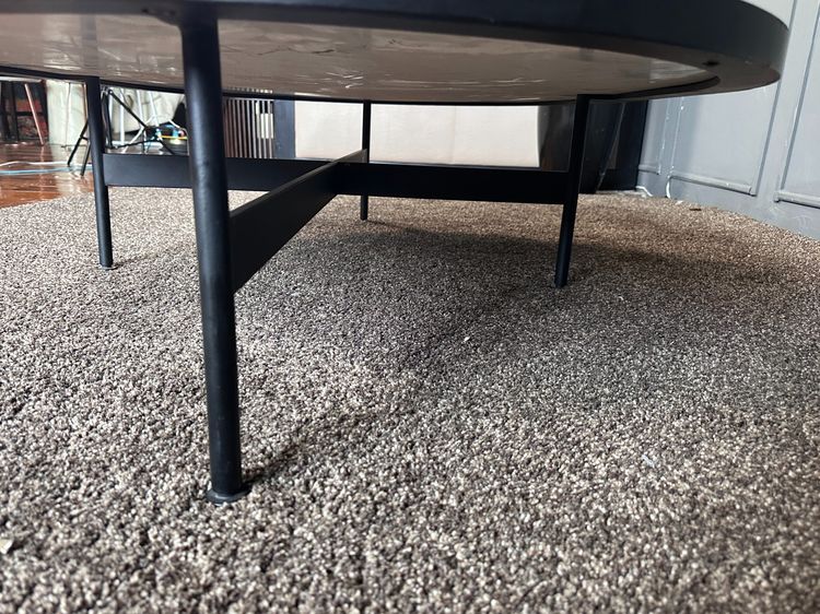 โต๊ะกลาง ท็อปหินแกรนิตสีขาว โครงขาเหล็กสีดำ  รูปที่ 13