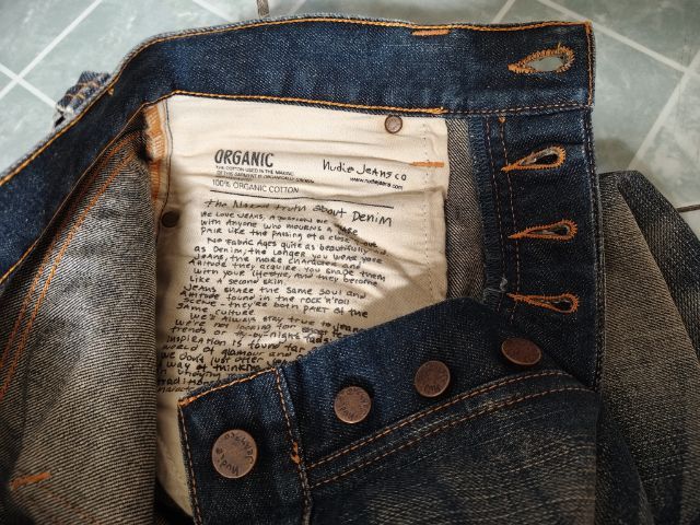 ขายยีนส์ nudie ฟอกสวยมาก ของแท้  made in italy รูปที่ 13