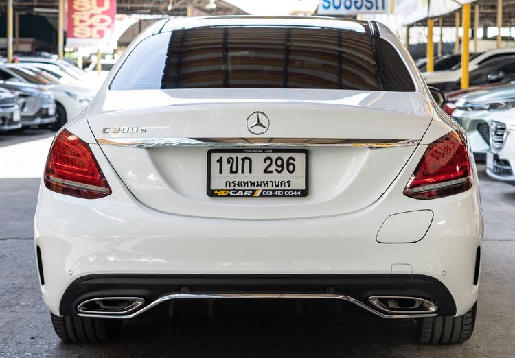 Mercedes-Benz C-Class 2020 C300 Sedan ปลั๊กอินไฮบริด (PHEV) ไม่ติดแก๊ส เกียร์อัตโนมัติ ขาว รูปที่ 4