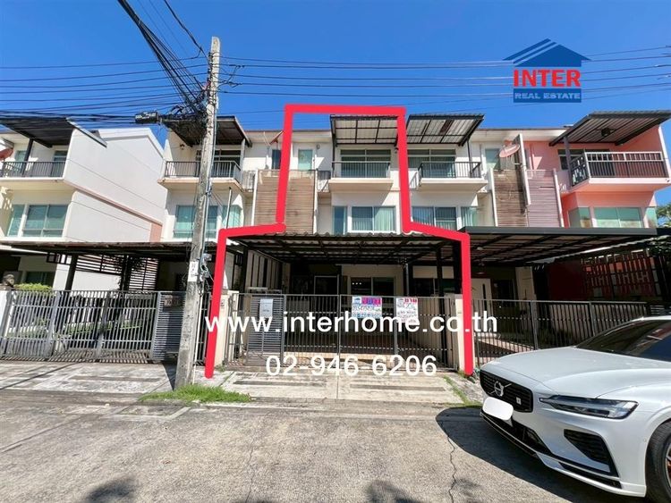 ทาวน์โฮม 3 ชั้น 20.6 ตร.ว. หมู่บ้านบ้านใหม่ รามอินทรา-คู้บอน ซอยคู้บอน28 แยก2 ถนนคู้บอน ถนนรามอินทรา ถนนคู่ขนานกาญจนาภิเษก เขตคันนายาว