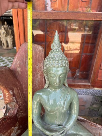 พระบูชาสังคโลกเนื้อเขียวไข่กา รูปที่ 8