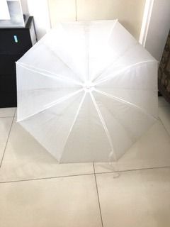 WHITE UMBRELLA AUTOMATIC