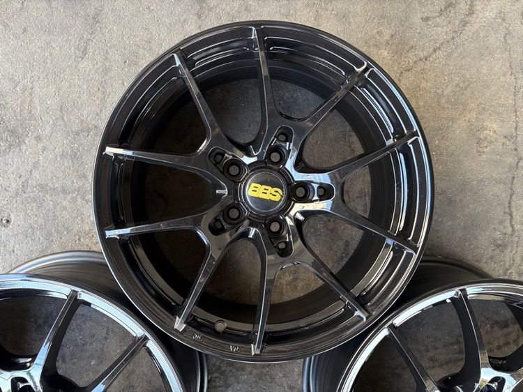 ล้อแม็กขอบ17 5รู114 กว้าง7.5 ออฟ35 สีดำเงา สภาพสวยมากๆ (ล้อทำสีมาใหม่เพื่อความสวยงาม ไม่มีซ่อม) รูปที่ 7