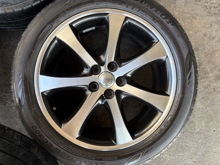 ล้อแม็กขอบ17 TOYOTA WISH ใส่ ALTIS ได้เลยจ้า มีรอยตามการใช้งาน พร้อมยางDUNLOP215-50-17 ปี23 ปีแท้  รูปที่ 3