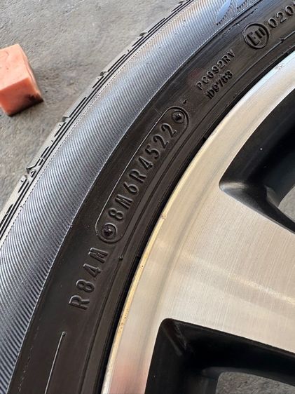 ล้อแม็กขอบ17 TOYOTA WISH ใส่ ALTIS ได้เลยจ้า มีรอยตามการใช้งาน พร้อมยางDUNLOP215-50-17 ปี23 ปีแท้  รูปที่ 11