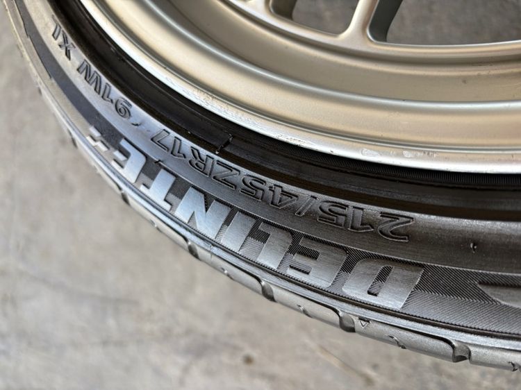 ล้อแม็กขอบ17 RPF1 5รู100 กว้าง8 ออฟ35 มีรอยตามการใช้งาน พร้อมยางDELINTE215-45-17 ปี23 ปีแท้ ยางไทย  รูปที่ 10