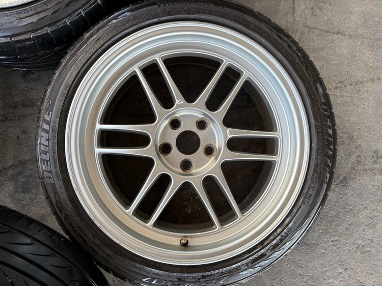 ล้อแม็กขอบ17 RPF1 5รู100 กว้าง8 ออฟ35 มีรอยตามการใช้งาน พร้อมยางDELINTE215-45-17 ปี23 ปีแท้ ยางไทย  รูปที่ 3