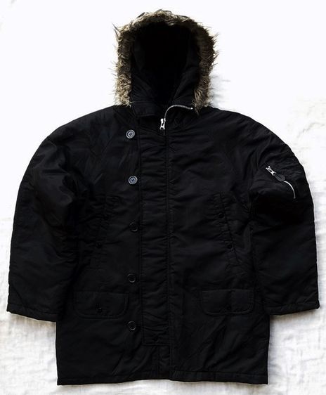 แจ็คเก็ตทหาร PARKA สีดำ รูปที่ 3