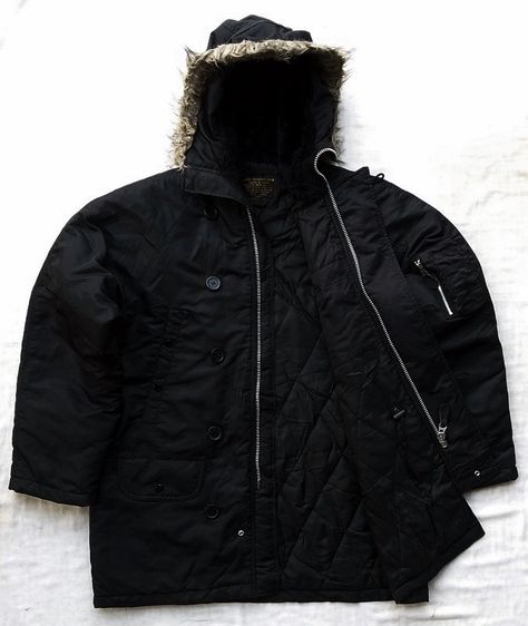 แจ็คเก็ตทหาร PARKA สีดำ รูปที่ 8