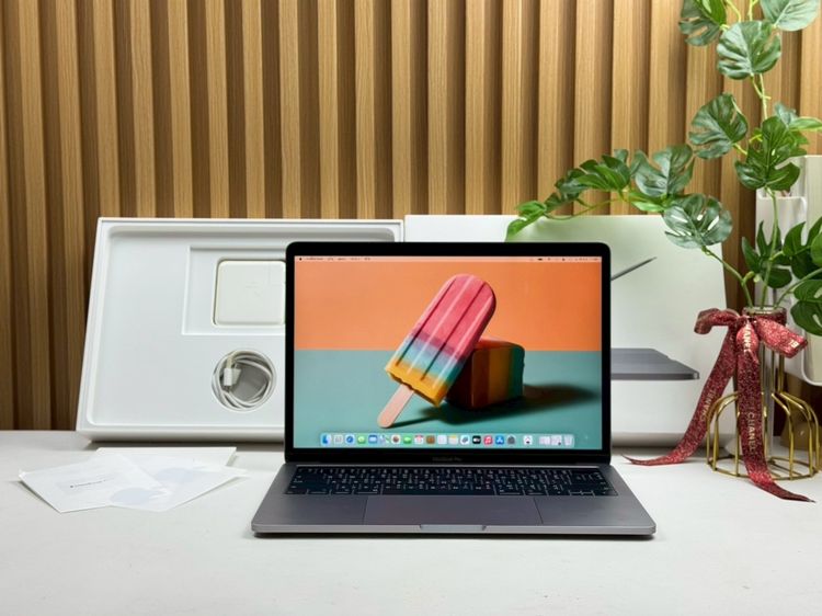 Apple Macbook Pro 13 Inch แมค โอเอส 8 กิกะไบต์ อื่นๆ ไม่ใช่ MacBook Pro (13-inch 2019 Two Thunderbolt 3 ports) Ram8gb SSD256gb SpaceGray 