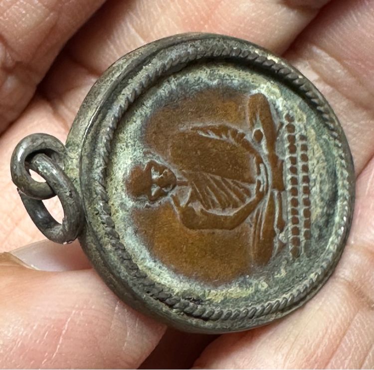 เหรียญล.พ.เดิม เลี่ยบจับขอบเงิน  รูปที่ 7