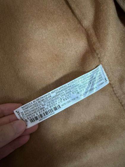 ZARA Camel Coat (new(ป้ายยังอยู่ขายต่อเพียง 1,700 บาทจากราคาเต็ม 4,490 รูปที่ 5