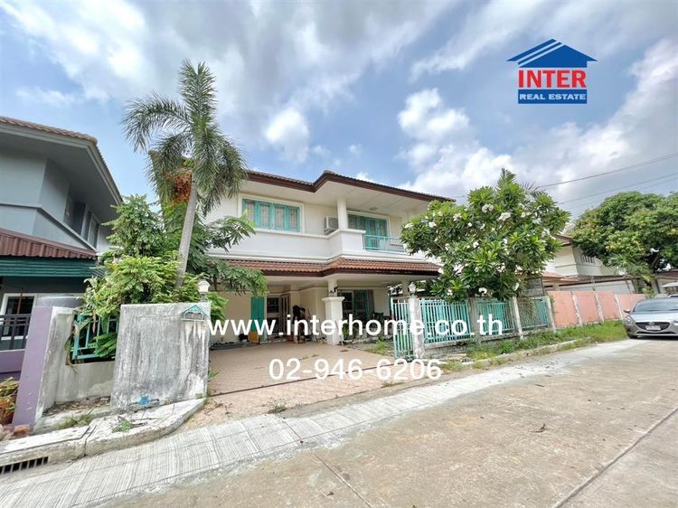 บ้านเดี่ยว 2 ชั้น 56 ตร.ว. หมู่บ้านโรยัลปาร์ควิลล์ ซอยบงกช1 ซอยสุวินทวงศ์44 ถนนสุวินทวงศ์ ถนนฉลองกรุง เขตหนองจอก กรุงเทพมหานคร รูปที่ 2