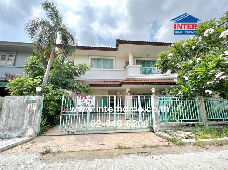 บ้านเดี่ยว 2 ชั้น 56 ตร.ว. หมู่บ้านโรยัลปาร์ควิลล์ ซอยบงกช1 ซอยสุวินทวงศ์44 ถนนสุวินทวงศ์ ถนนฉลองกรุง เขตหนองจอก กรุงเทพมหานคร