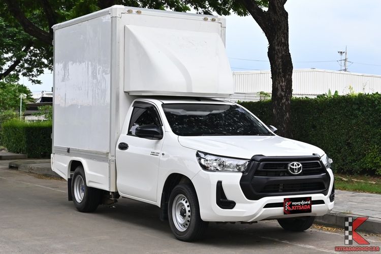 Toyota Hilux Revo 2022 2.4 Entry Pickup ดีเซล ไม่ติดแก๊ส เกียร์อัตโนมัติ ขาว