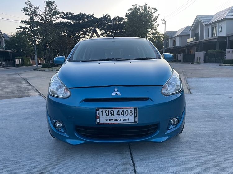 Mitsubishi Mirage 2014 1.2 GLS Sedan เบนซิน ไม่ติดแก๊ส เกียร์อัตโนมัติ ฟ้า รูปที่ 2