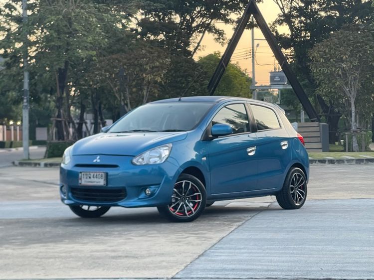 รถ Mitsubishi Mirage 1.2 GLS สี ฟ้า
