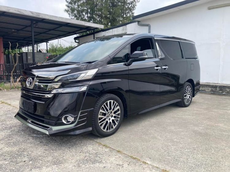 Toyota Vellfire 2017 2.5 V Utility-car เบนซิน เกียร์อัตโนมัติ ดำ รูปที่ 3