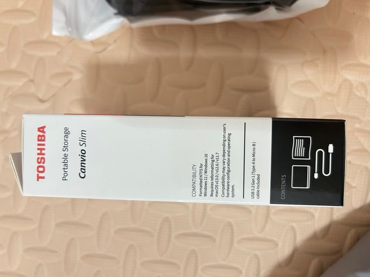 Toshiba External HDD (2TB) USB 3.2  SuperSpeed,(Canvio Slim)  Security Auto-backup 2.5" สีดำ ฮาร์ดดิสพกพา (HDTD320AK3EA) รูปที่ 5