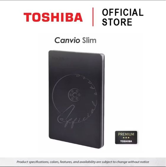 Toshiba External HDD (2TB) USB 3.2  SuperSpeed,(Canvio Slim)  Security Auto-backup 2.5" สีดำ ฮาร์ดดิสพกพา (HDTD320AK3EA) รูปที่ 14