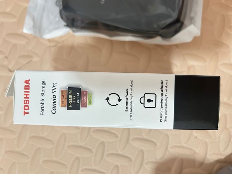 Toshiba External HDD (2TB) USB 3.2  SuperSpeed,(Canvio Slim)  Security Auto-backup 2.5" สีดำ ฮาร์ดดิสพกพา (HDTD320AK3EA) รูปที่ 3