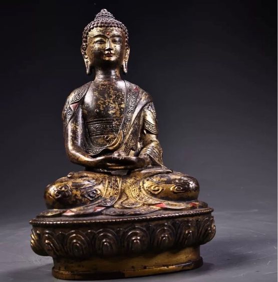 ❗️เปิดบูชา พระพุทธรูปศากยมุนี ปิดทองโบราณ  รูปที่ 2