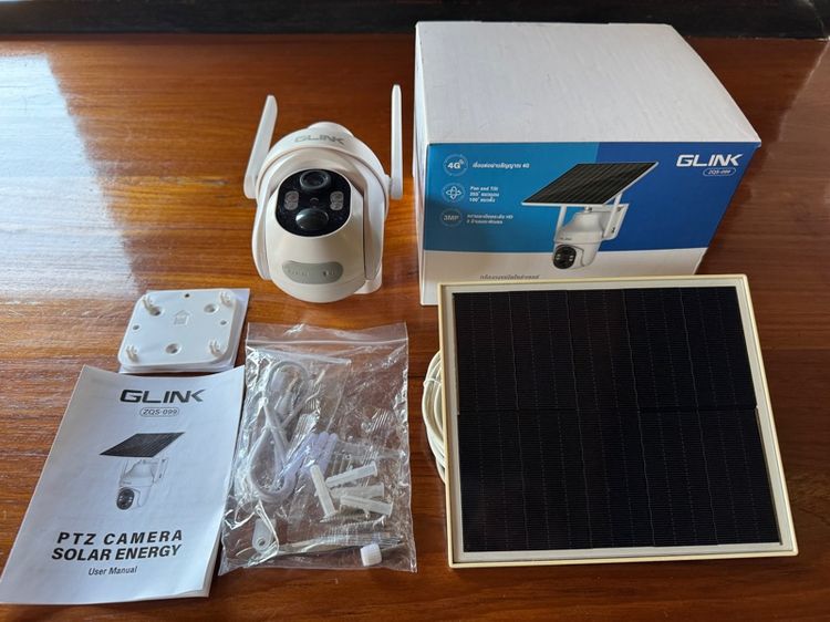 ขายกล้องวงจรปิดโซล่าเซล 4G ใส่ซิม GLINK รุ่น ZOS099  รูปที่ 2