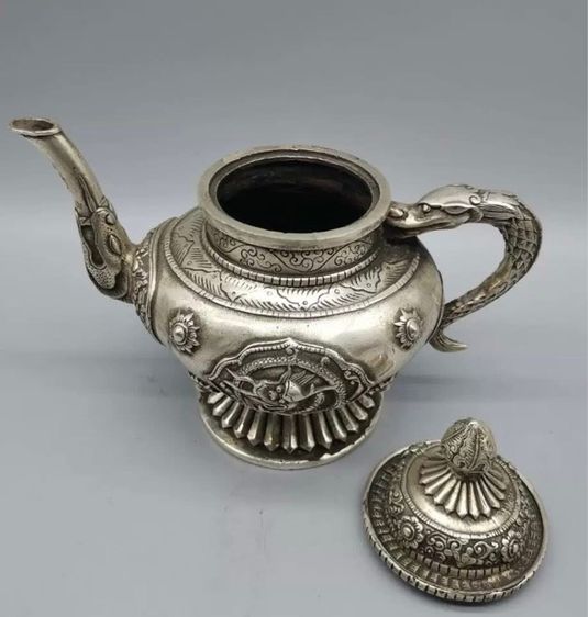 ✨กาน้ำชา กาต้มน้ำ กาต้มน้ำไวน์ กะไหล่เงิน  รูปที่ 2