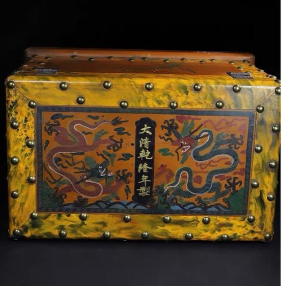 ✨หีบมสมบัติเครื่องเขินที่มีลวดลายวาดเขียน  รูปที่ 3