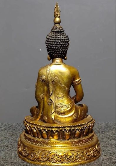 ✨พระพุทธรูปสำริดปิดทอง ลวดลายดอกพลัม พระพุทธรูปไทย  รูปที่ 4