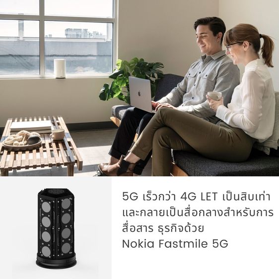 เราเตอร์ 5G ใส่ซิม กระจายได้ 128 อุปกรณ์ Nokia Fastmile เสาแรงเสถียร 11dBi ปลอดภัยระดับ AES รูปที่ 3