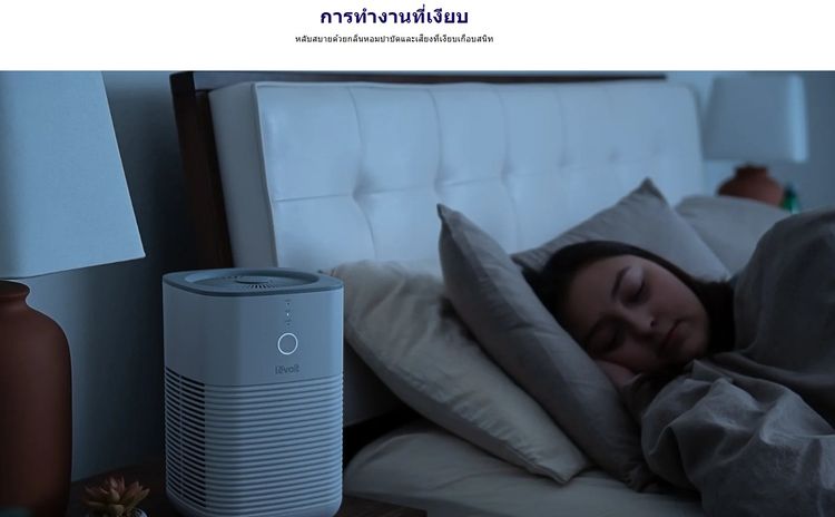 เครื่องฟอก Levoit เล็กพลังแรง 15 ตรม. HEPA คู่ ฟอก PM2.5 ห้องนอน-รถ-บ้าน สะอาดลมหายใจสบาย รูปที่ 12