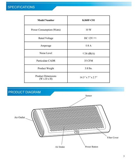 เครื่องฟอกอากาศรถยนต์ 6-25 ตรม. ใบพัดคู่ฟอก PM2.5 ไวสุด รถ-บ้าน-โรงแรม สะอาดหายใจสบาย รูปที่ 8