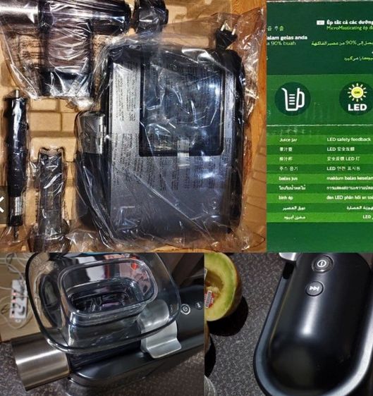 เครื่องสกัดน้ำผลไม้ สิ่งที่ดีที่สุดลงแก้ว Philips HR1947 30 รูปที่ 8