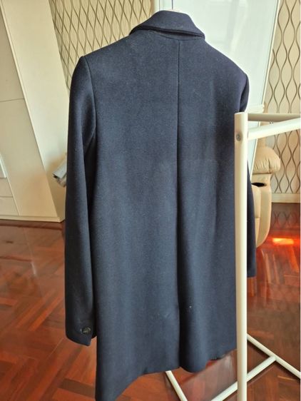 Double Breasted Navy Coat รูปที่ 2
