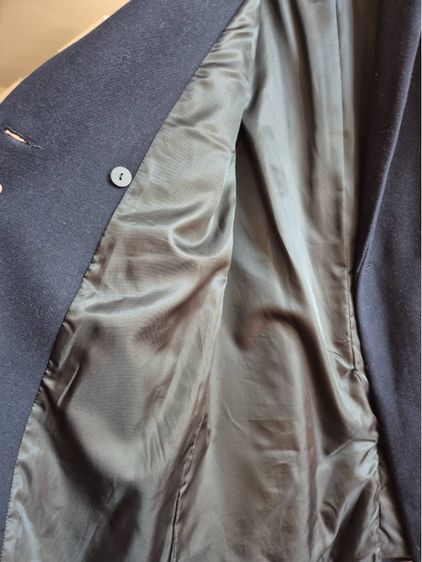 Double Breasted Navy Coat รูปที่ 7