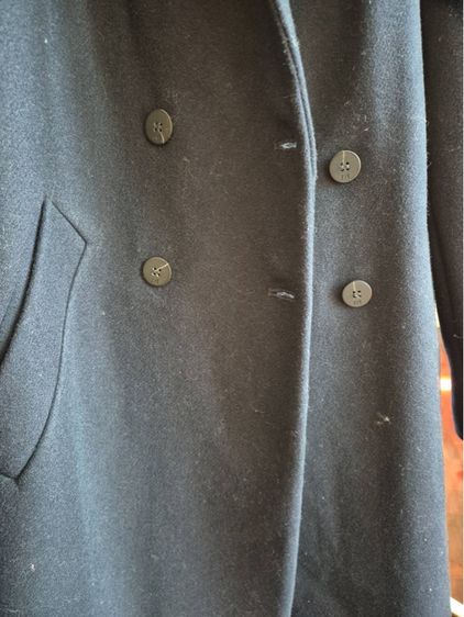 Grey Wool Blend Coat รูปที่ 5