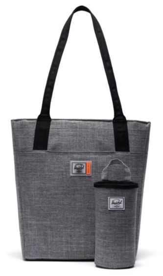 กระเป๋าข้าง (ย่าม) Herschel สีเทา Alexander Zip tote สภาพดี ใช้น้อย รูปที่ 2