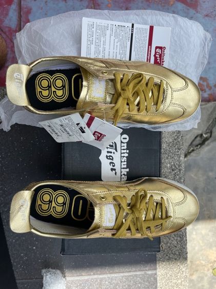 ของแท้ ของใหม่ นอนกล่อง  Asics Onisuka Tiger  Mexico 66 Color สี Gold รูปที่ 3