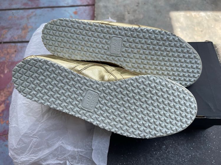 ของแท้ ของใหม่ นอนกล่อง  Asics Onisuka Tiger  Mexico 66 Color สี Gold รูปที่ 8