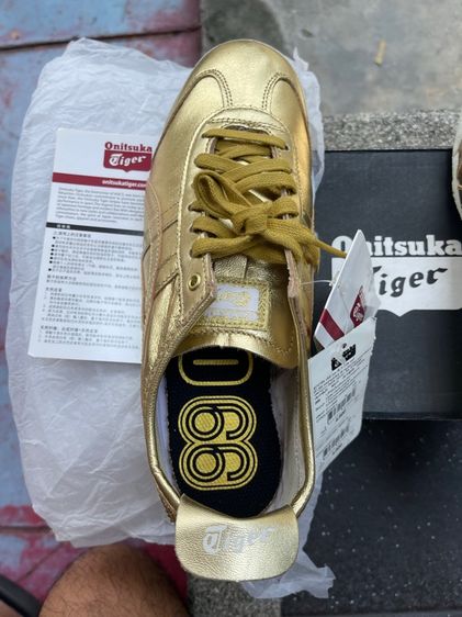 ของแท้ ของใหม่ นอนกล่อง  Asics Onisuka Tiger  Mexico 66 Color สี Gold รูปที่ 4