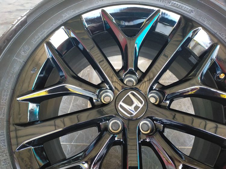 แม็กฮอนด้า ขอบ18 สีอบpowder coat พร้อมยางดันลอป 235 60 18 ปี25 ยางสวยทุกเส้นใส่ CRV g3 g4 g5 g6 รูปที่ 6