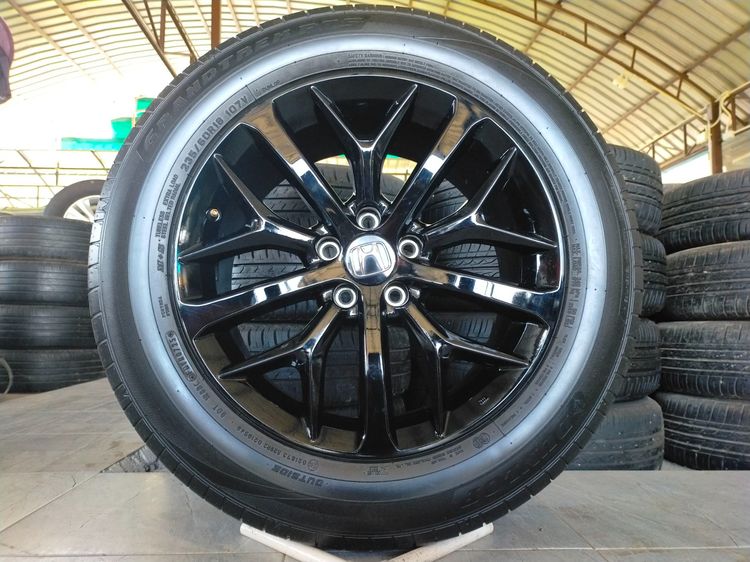 แม็กฮอนด้า ขอบ18 สีอบpowder coat พร้อมยางดันลอป 235 60 18 ปี25 ยางสวยทุกเส้นใส่ CRV g3 g4 g5 g6 รูปที่ 2
