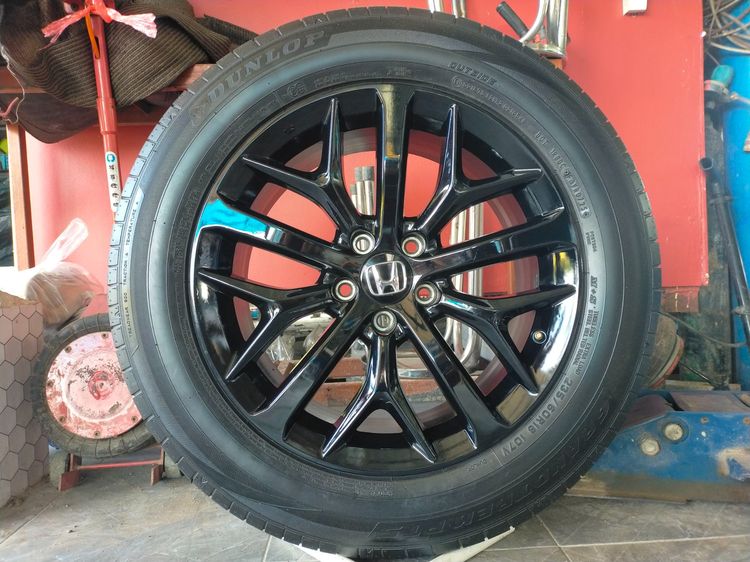 แม็กฮอนด้า ขอบ18 สีอบpowder coat พร้อมยางดันลอป 235 60 18 ปี25 ยางสวยทุกเส้นใส่ CRV g3 g4 g5 g6 รูปที่ 4