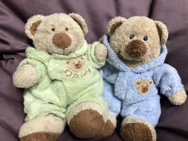 ตุ๊กตาหมี “TY” ใส่ชุดฮู๊ดกระต่าย มาเป็นคู่ น่ารักมาก rare item เลยทีเดียว รูปที่ 2