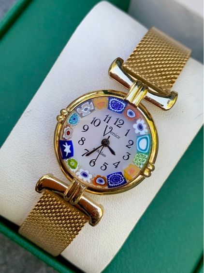 นาฬิกามือสอง หน้ามูราโน่ Japan 🇯🇵 แท้ รูปที่ 3