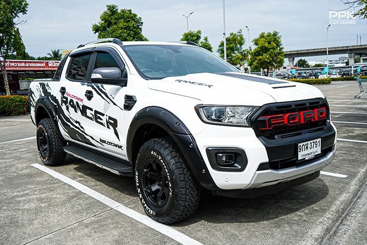 Ford Ranger 2020 2.0 Hi-Rider Wildtrak Pickup ดีเซล ไม่ติดแก๊ส เกียร์อัตโนมัติ ขาว รูปที่ 3
